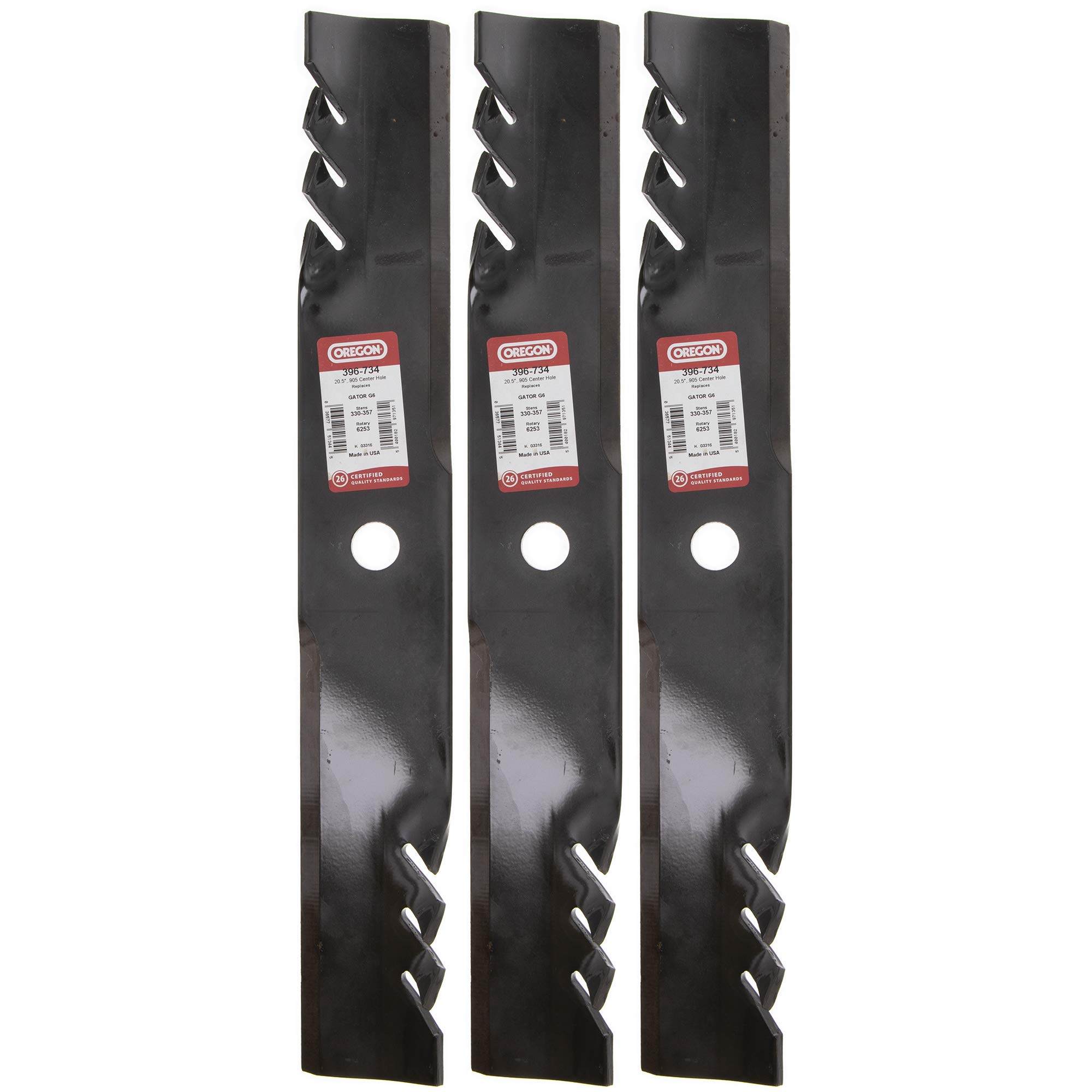 Amazon.com : Set of 3 396-734 Gator Mulcher G6 Replaces John Deere